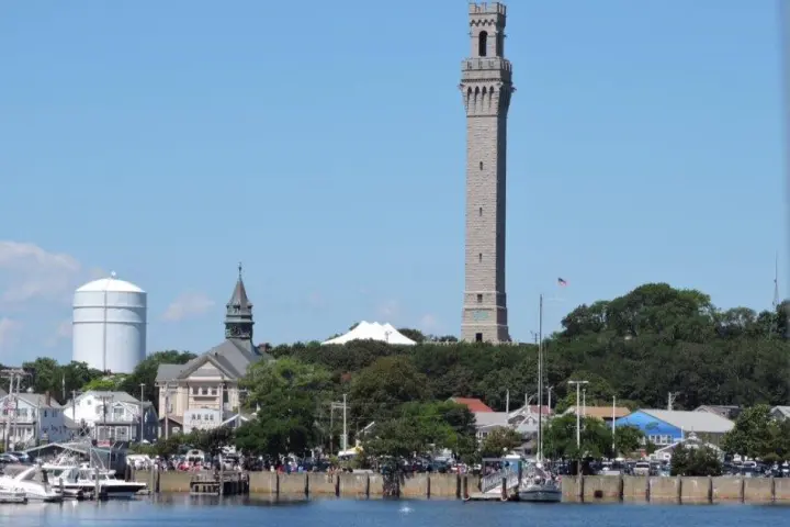 small tower near a body of water